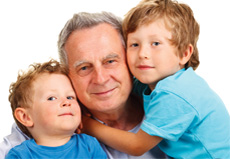 Grandparents Rights | Grandchildren Hug Grandfather | Family Law Company