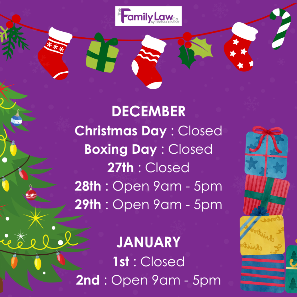 Christmas and New Year Opening Hours